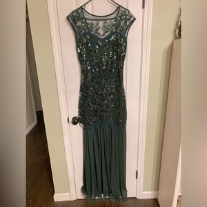 Women’s green sequin dress